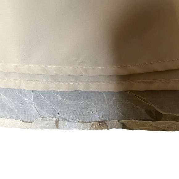 VTG N McNaughton XL Floral Print Maxi Skirt Beige Cottagecore Flowy Fairy Grunge - Picture 7 of 13